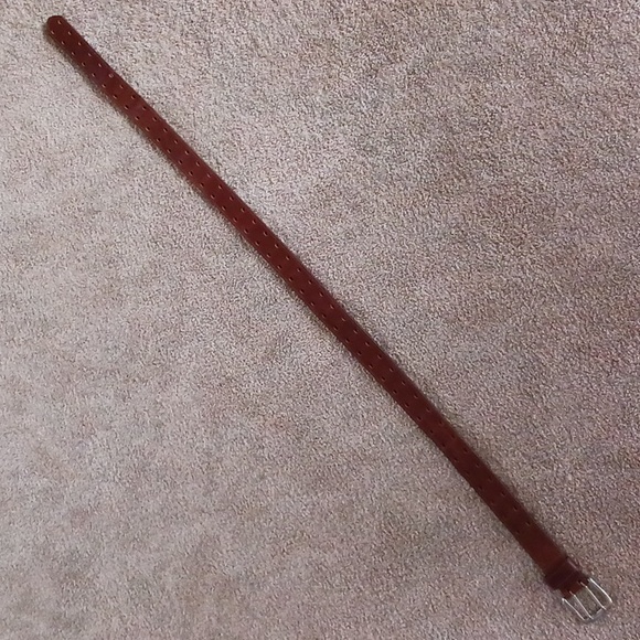 Leather belt~ brown w/ double holes - Picture 9 of 9